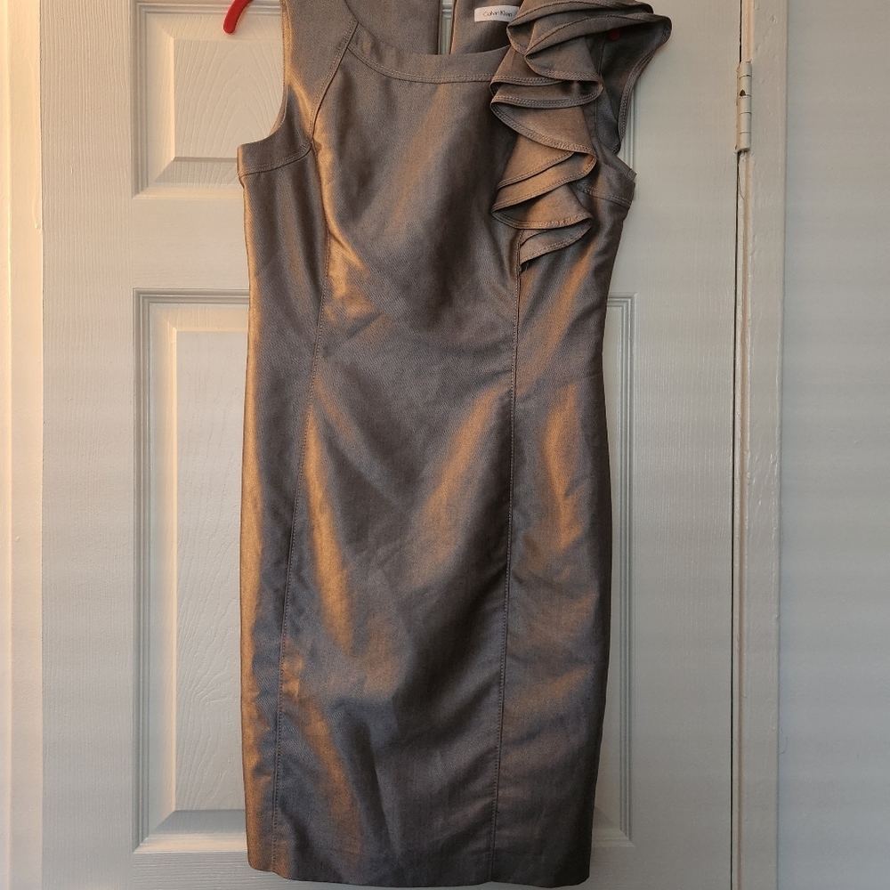 Calvin Klein Grey Dress Size 8 never worn